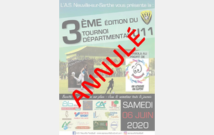 Annulation des tournois 2020