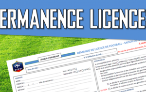 Permanence licence saison 2023/2024