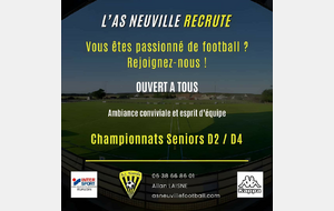 Recrutement saison 2024-2025